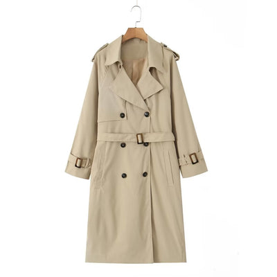 Abrigo Trench Casual Largo para Mujer - Image 16