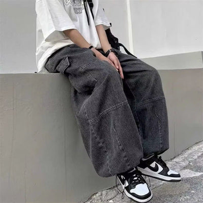 Jeans Vintage de Pierna Ancha para Hombre - Estilo Workwear Versátil - Image 11