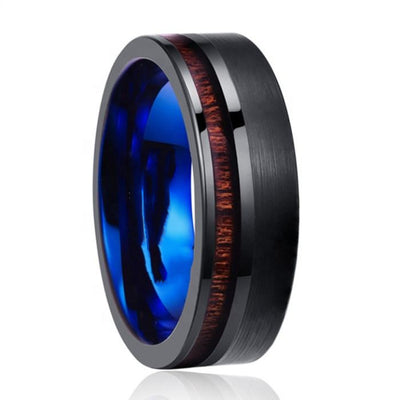 Anillo de Acero Tungsteno Frosted para Hombre - Diseño Minimalista - Image 2