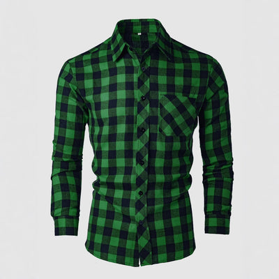 Camisa Casual Estampada Slim Fit con Solapa - Image 5