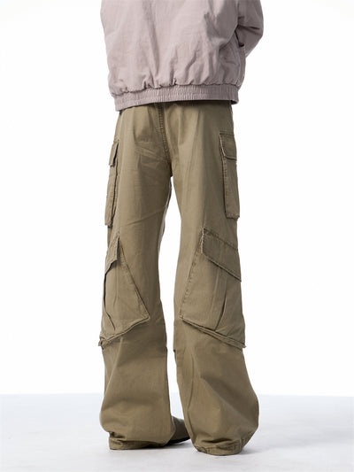 Pantalones Cargo Retro Sueltos con Múltiples Bolsillos - Image 17