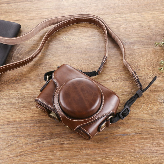 Funda Protectora de Cuero para Cámara y Tarjetas de Memoria - Image 5