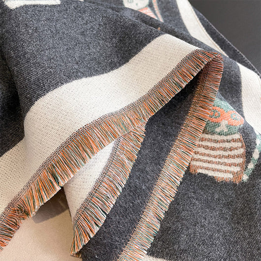 Bufanda de Cashmere Artificial Estilo Coreano Versátil Invierno Mujer - Image 13