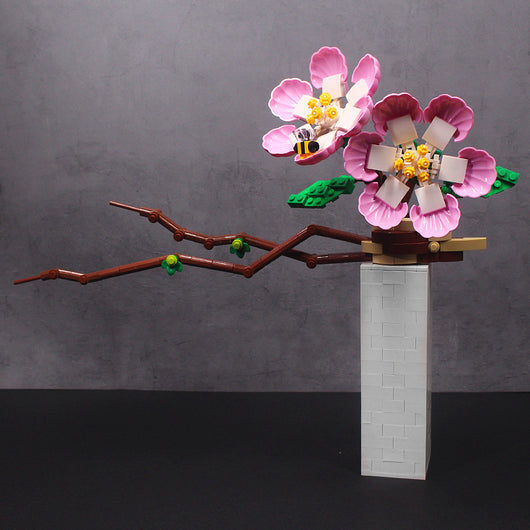 Modelo de Construcción Infantil de Flores Creativas - Decoración Orquídea Phalaenopsis - Image 6