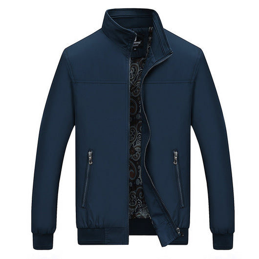 Chaqueta Casual de Hombre Cuello de Pie Primavera Otoño - Image 9