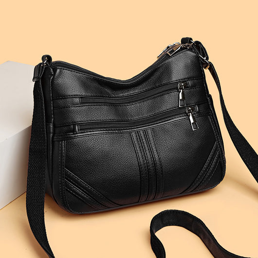 Bolso Crossbody de Cuero Suave Texturizado para Mujer - Image 3
