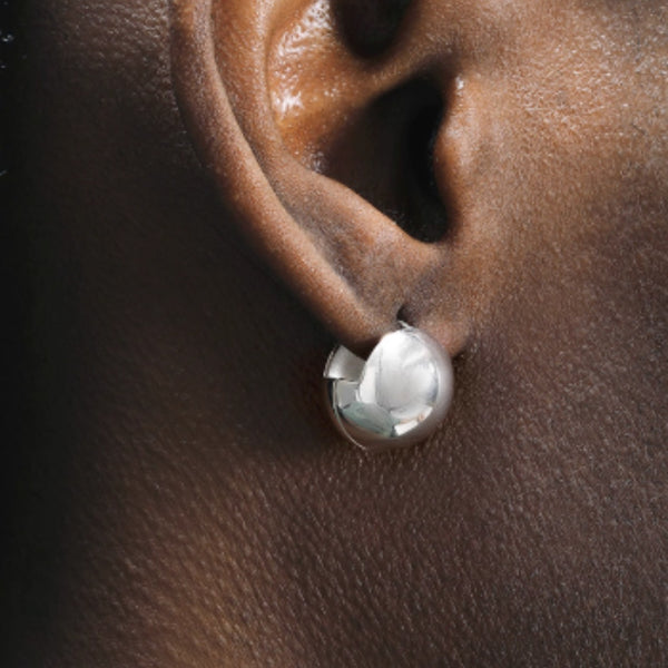 Aretes de Plata Esterlina S925 para Hombre - Estilo Hip-hop Urbano - Image 4