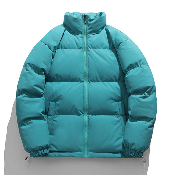 Chaqueta Acolchada de Plumas para Hombre con Cuello Alto