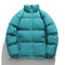 Chaqueta Acolchada de Plumas para Hombre con Cuello Alto