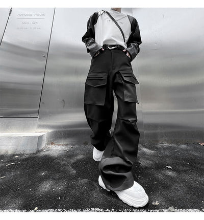 Pantalón Funcional Unisex de Pierna Ancha con Múltiples Bolsillos - Image 23