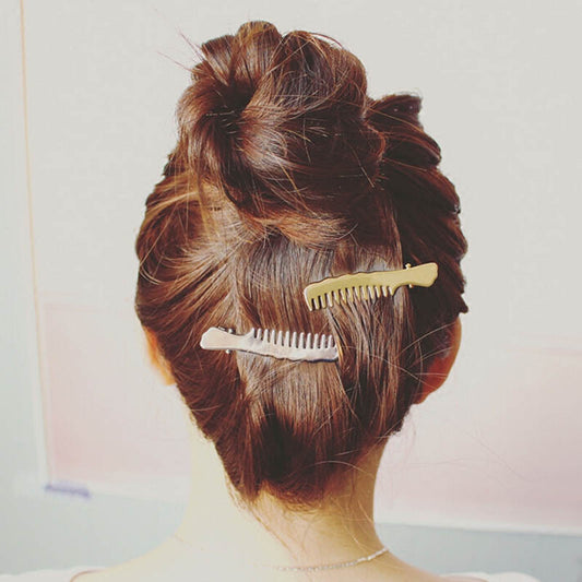 Pinzas para Cabello con Diseño de Peine - Clips y Pasadores Elegantes