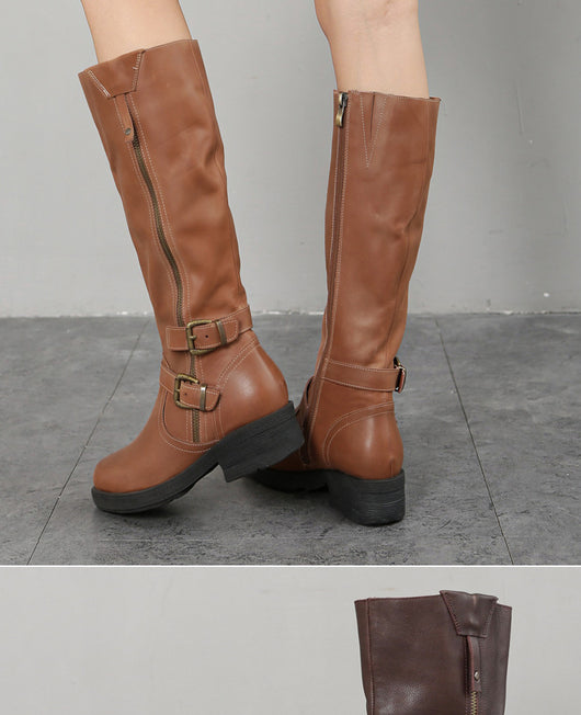 Botas Dr Martens Talla Grande con Cierre Lateral y Suela Gruesa para Mujer - Image 13
