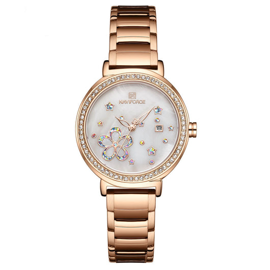 Reloj de Pulsera Floral Acero Inoxidable para Mujer - Image 7