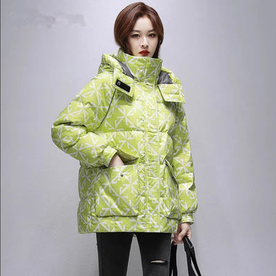 Chaqueta Acolchada de Algodón para Mujer - Largo Medio