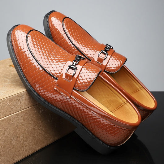 Zapatos de Cuero Ejecutivos Estilo Británico Minimalista para Hombre - Image 7