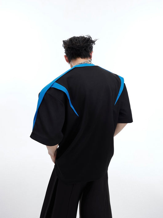 Camiseta Oversize de Verano con Textura Deconstruida y Corte Asimétrico - Image 6