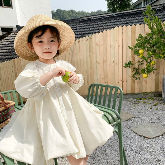 Vestido de Princesa con Mangas Abullonadas para Niña en Cumpleaños - Image 12