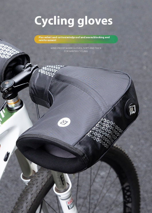 Guantes Protectores para Bicicleta de Montaña Invierno con Cobertura de Manillar - Image 18
