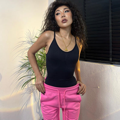 Top Espalda Descubierta Ajustado Cintura Marcada Estilo Hot Girl