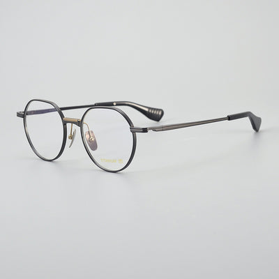 Gafas Vintage Redondas en Titanio Ultra Ligero Puro - Image 7