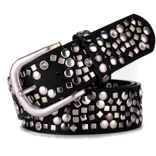Cinturón para Mujer con Remaches Decorativos