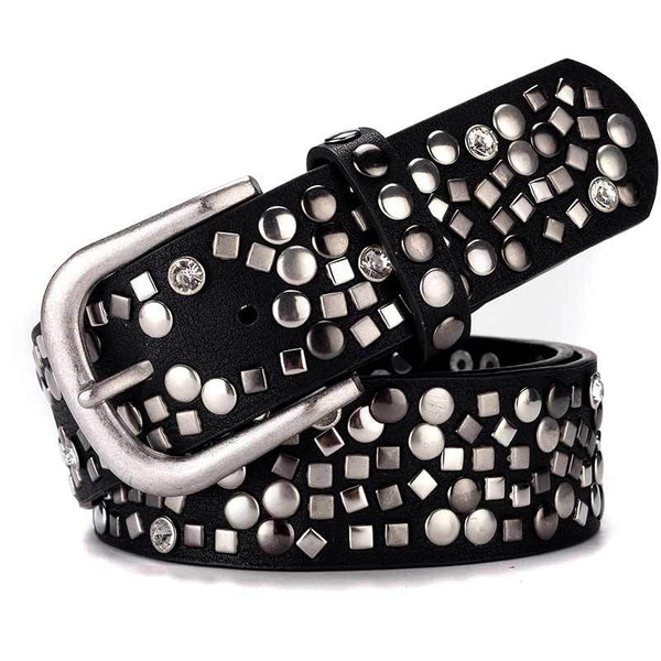 Cinturón para Mujer con Remaches Decorativos