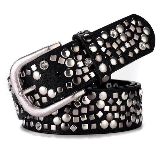 Cinturón para Mujer con Remaches Decorativos