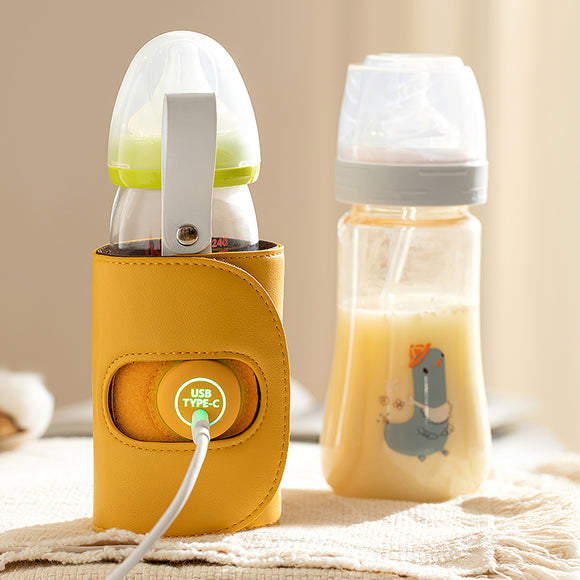 Calentador de Biberones USB con Funda Aislante y Temperatura Constante