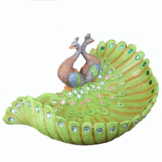 Frutero Decorativo Estilo Europeo con Diseño de Pavo Real - Image 2