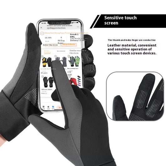 Guantes Ciclismo Térmicos Antideslizantes a Prueba de Viento - Image 3
