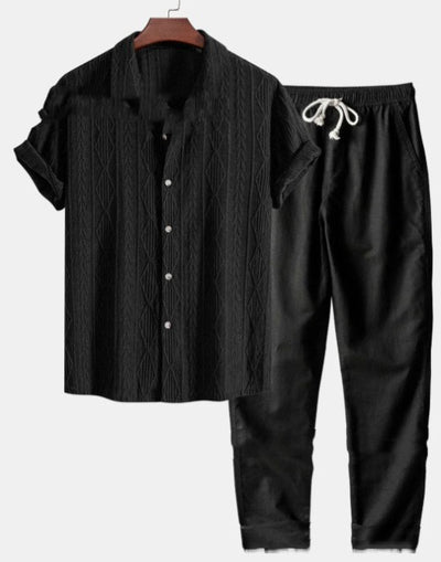Traje Holgado de Manga Corta para Hombre - Image 5
