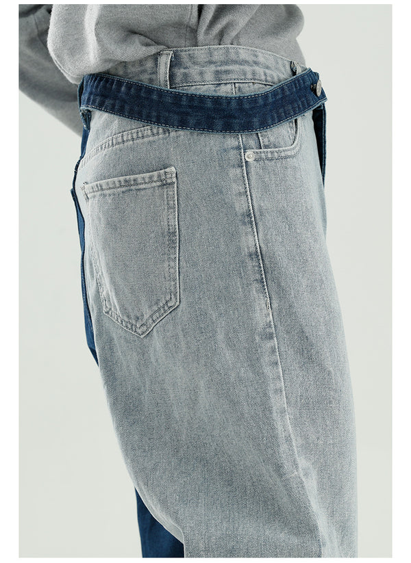 Jeans de Hombre con Combinación de Colores - Estilo Versátil y Moderno