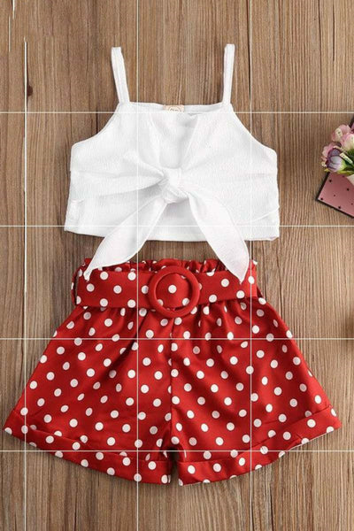 Conjunto Crop Top y Shorts con Lunares - Image 8