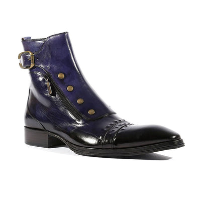 Botas Formales para Hombre con Punta Cuadrada y Cierre Lateral - Image 8