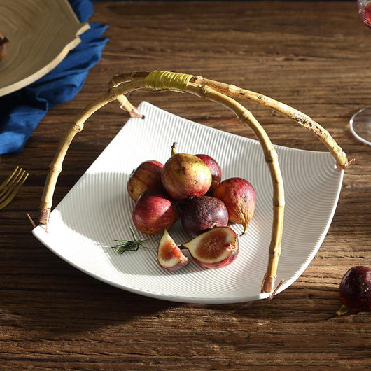 Plato Decorativo de Cerámica Japonesa Personalizado para Frutos Secos