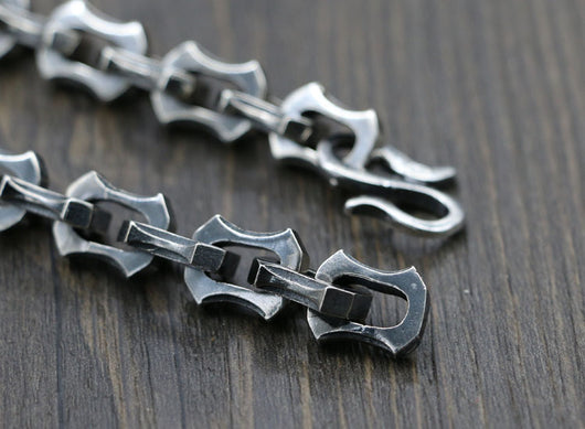 Pulsera de Plata 925 Estilo Vintage con Cierre Marinero Pesado - Image 7