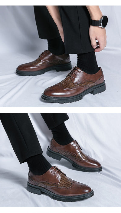 Zapatos Derby Casuales para Hombre - Estilo Británico Formal - Image 19