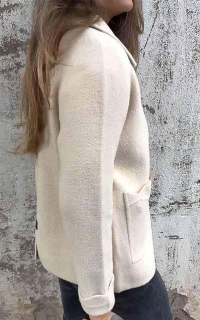 Chaqueta Solapa con Cierre y Bolsillos para Mujer - Abrigo Versátil Otoño Invierno - Image 10