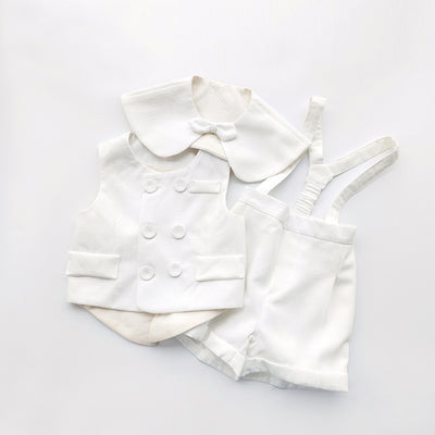 Chaleco Casual Blanco para Niños - Conjunto Elegante - Image 5