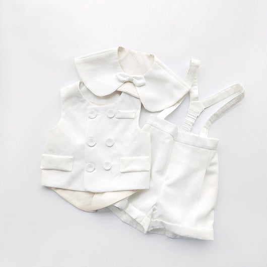 Chaleco Casual Blanco para Niños - Conjunto Elegante - Image 5