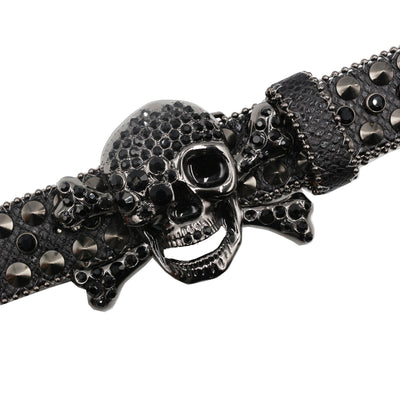 Cinturón Mujer Y2K con Incrustaciones de Diamantes y Patrón de Serpiente - Image 13