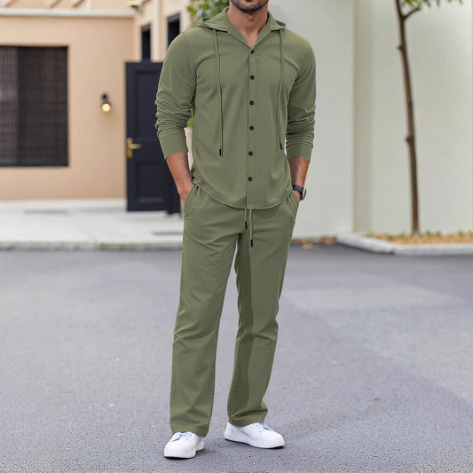Traje Ejecutivo de Corte Relajado con Diseño Minimalista