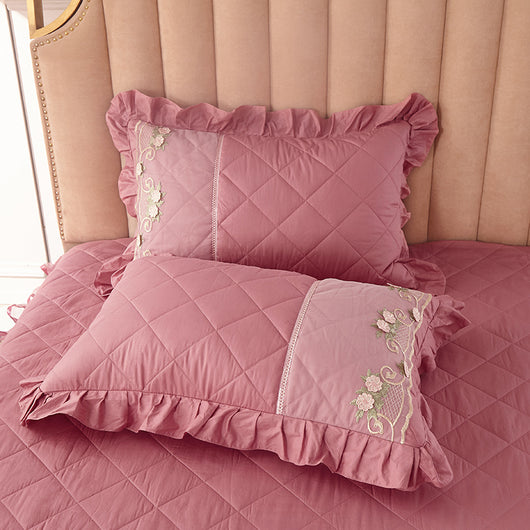 Funda de Almohada de Algodón Puro con Encaje Elegante - Image 9