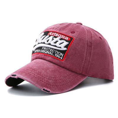 Gorra de Béisbol Lavada con Parches de Letras - Image 9