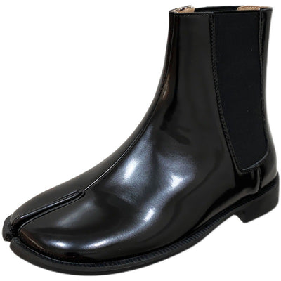 Zapatos de Cuero Charol con Punta Dividida para Hombre y Mujer - Image 5