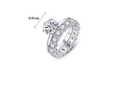 Anillo de Plata S925 con Moissanita para Mujer - Image 3