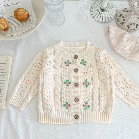 Suéter Tejido con Detalle Twist para Niñas - Image 10