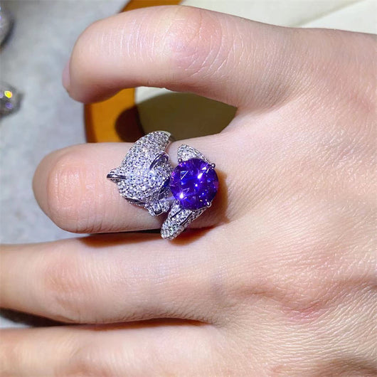 Anillo de Diamante Mosan Talla 8 Corazones - Brillo Incomparable - Image 18
