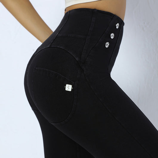 Pantalones Yoga Levanta Glúteos con Botones Laterales para Mujer - Image 6