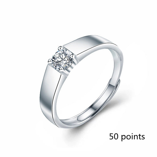 Anillo de Plata Esterlina para Hombre con Moissanita Blanca - Image 15